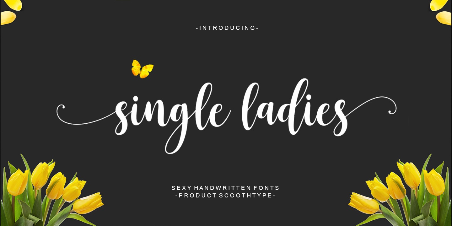 Пример шрифта Single Ladies #1